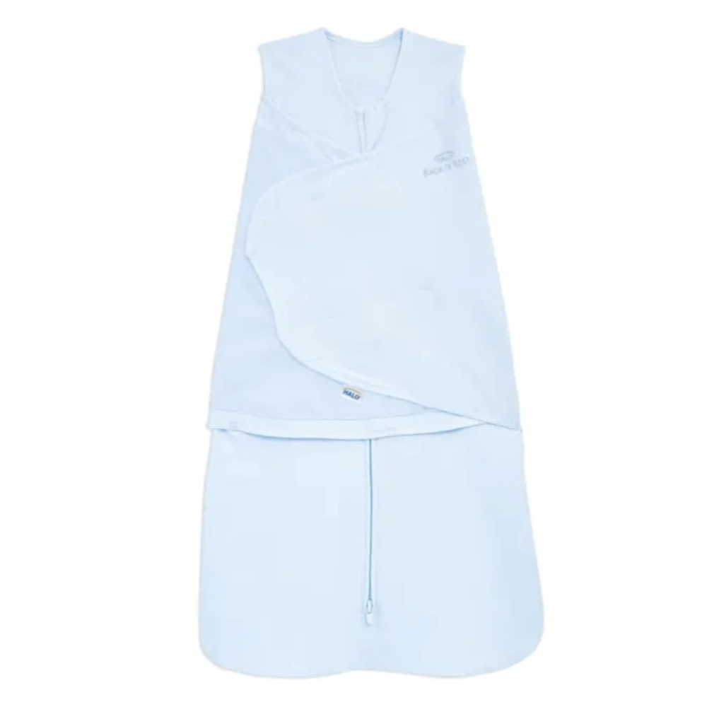 Halo Swaddle Sleep Sack 100% Cotton Baby Blue S Small 3-6 month
